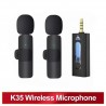 2 Micro Sans Fill pour Smartphones Jack - Idéal pour les Youtubeurs et les Vloggers & Live Stream