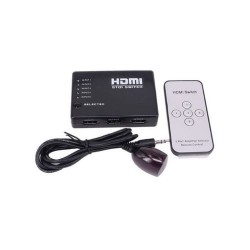 Switch HDMI à 5 ports avec télécommande