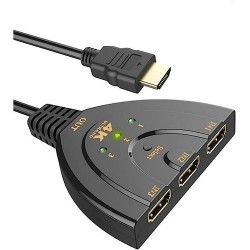 Commutateur HdMI 4k 3en1 Alimenté Par Câble Usb 2.0