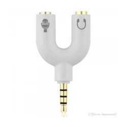 Adaptateur Casque Jack vers 2xJack - PC vers GSM