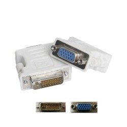 Pack 2 Adaptateur DVI Male Vers VGA Femelle