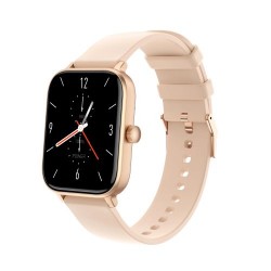 Smart watch étanche IP67 Entièrement Tactile, Suivi de la condition physique, Fréquence Cardiaque, Appel Bluetooth Gold Rosé