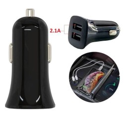 Mini Chargeur Voiture - Allume Cigare - Double USB 2.1A