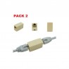 Pack de 2 - Rallonge - Raccord Réseau RJ45