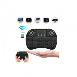 Mini clavier sans fil 2,4 GHz avec souris tactile compatible avec Android TV Box, consoles ,Smart TV, PC