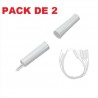 Pack 2 Détecteur D'ouverture - Contact Alarme - Plastique - Encastrable