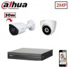 Pack 2 Caméra Surveillance HD - 2MP - 30M + XVR 4