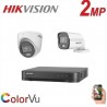 Pack 2 Caméra surveillance HD - 2MP + XVR 4 - color vu - full color