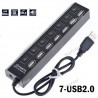 Hub USB - 7 Ports Avec Commutateur On-Off