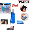 Pack 2 Kit de Nettoyage - 3en1 pour ordinateur , PC ,Tablette , ecran , TV