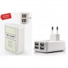 Tete Adaptateur chargeur USB - 4 ports USB AVEC LED - 5000MA