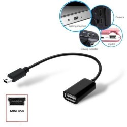 Câble Adaptateur USB Femelle vers Mini USB Male OTG