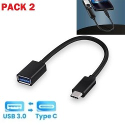 Pack 2 CableS Adaptateur - OTG - Type C - USB 3.0