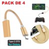 Pack de 4 Câbles adaptateur - OTG - Type C