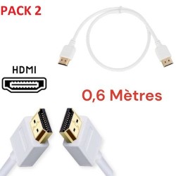 Pack DE 02 Câble HDMI Vers HDMI - 0.6 mètres