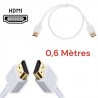 Câble HDMI Vers HDMI - 0.6 mètres