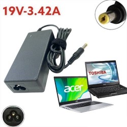 Chargeur adaptable pour Pc portable Acer / Toshiba  - 19V 3.42A