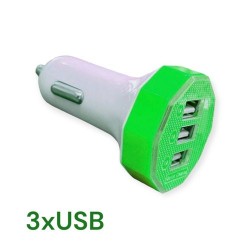 Chargeur Voiture - Allume Cigare - 3 Ports USB