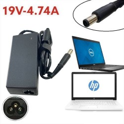 Chargeur adaptable pour Pc portable HP / DELL - 19V - 4.74A