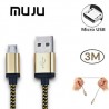 Câble USB vers Micro USB V8 - 3 mètres