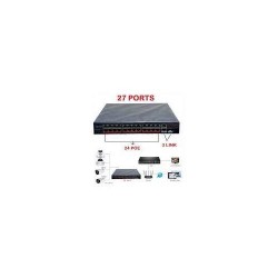 Switcheur Réseau Informatique - 27 ports (24 POE + 3 LINK Gigabite )