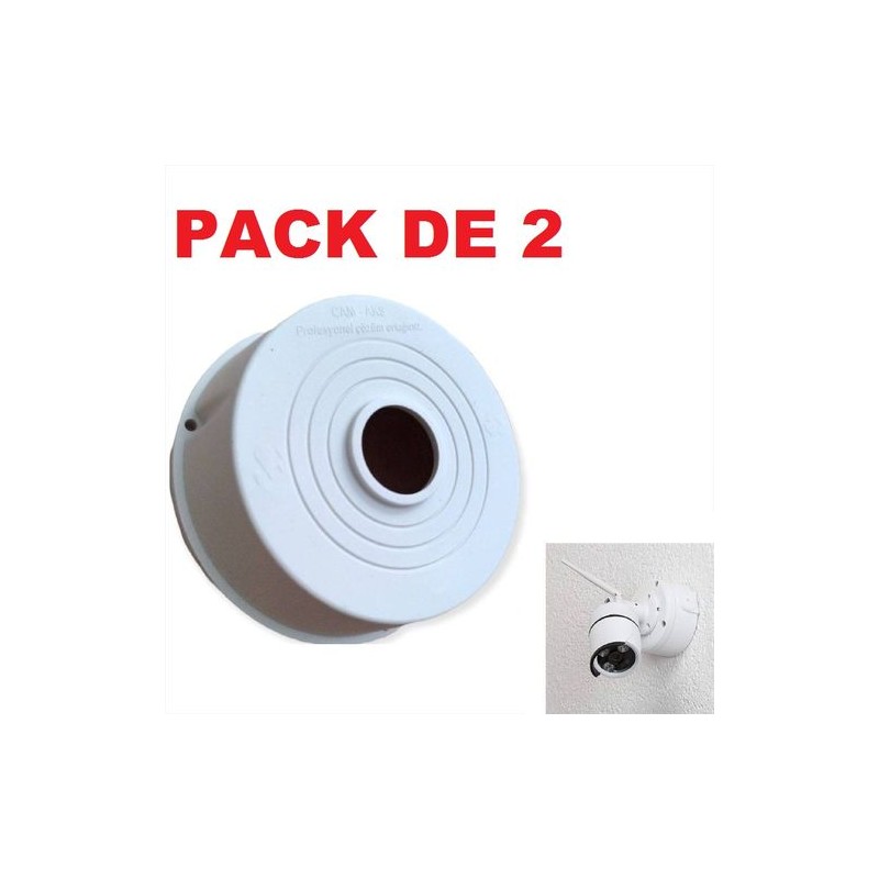 Pack Boîte de jonction ronde pour caméra surveillance