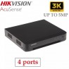 Enregistreur pour 4 Caméra Surveillance HD - XVR 4 Ports - 3K UP TO 5MP