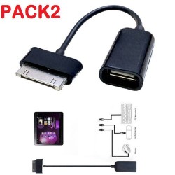 Pack 2 Cable adaptateur Tablette vers USB femelle