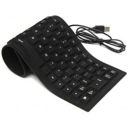 Clavier - USB Flexible - Noir