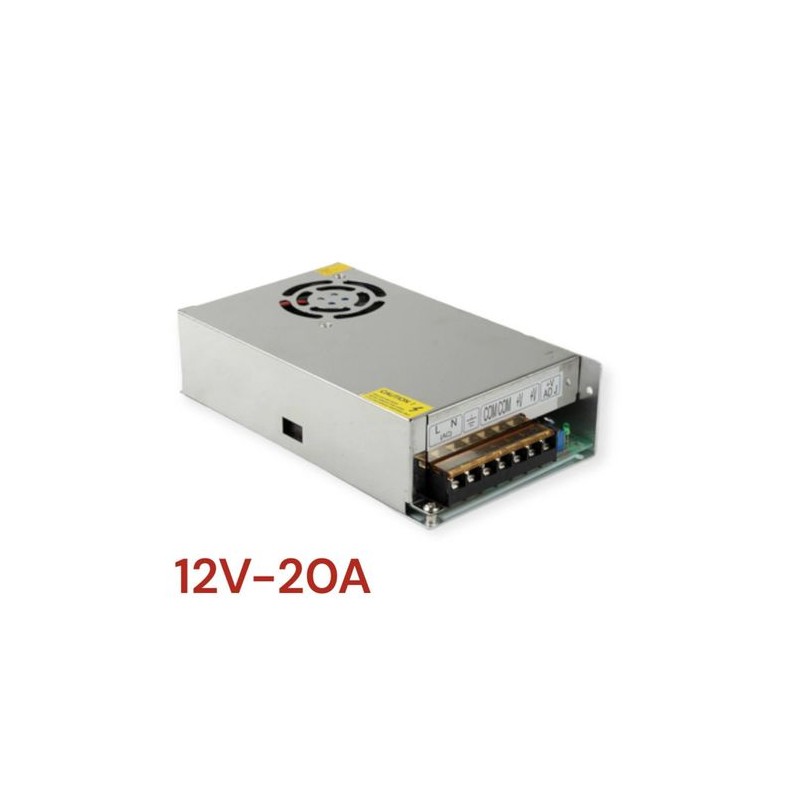 Bloc Alimentation 12V - 20A - Etanche