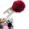 Accessoire Téléphone Avec pompon en fourrure