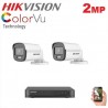 Pack 2 Caméra surveillance HD - 2MP + XVR 4 - color vu - full color