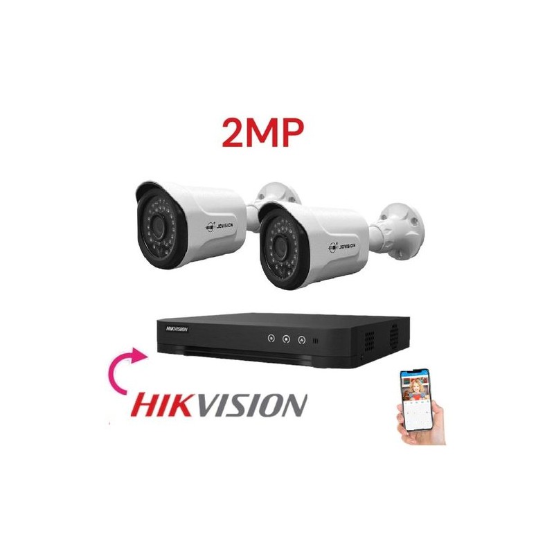 Pack 2 Caméra surveillance HD - 2MP + XVR 4