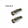 Pack 2 Adaptateur BNC femelle vers BNC femelle