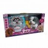 Chiot de famille mignon avec son et accessoires pour animaux