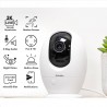 Caméra surveillance WIFI - 4MP - Suivi mouvement - Autotracking marque schutz