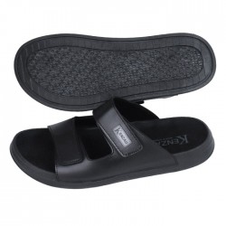 KENZAU Claquettes Homme Scratch Réglable et Semelle Souple