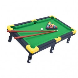 Mini jeu de table de billard avec boules et baguettes amusant pour les enfants