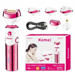 Kemei-Épilateur électrique multifonction pour femme, 6 en 1 KM-2192