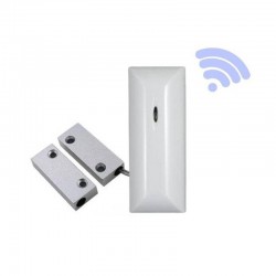 Détecteur d'ouverture  - Contact Alarme métallique - sans fil - Porte ou Fenêtre