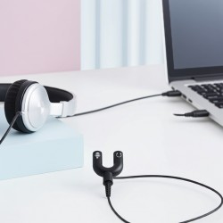 Pack 2 Adaptateur Casque Jack vers 2xJack - PC vers GSM