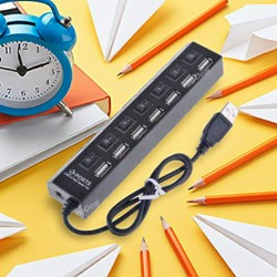 Hub USB - 7 Ports Avec Commutateur On-Off