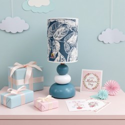 Veilleuse de table 40cm bleu et blanc