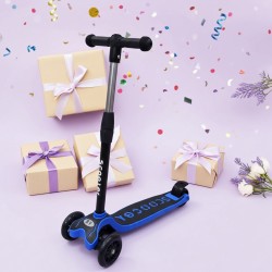 Trottinette 3 roues pour enfant bleu