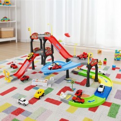 Jeu d'assemblage Suivre l'autoroute 4 pour camions, parking, garage, cycle