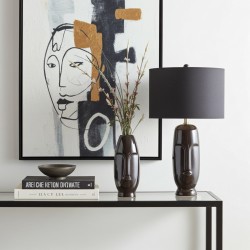 Abat jour + vase en céramique