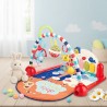Tapis d'éveil musique portique et piano fitness rampant bébé pliant