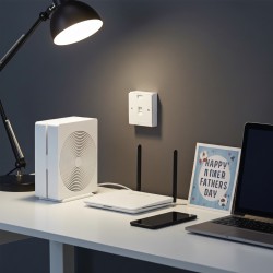 Prise réseau mural - Apparent avec boitier et monture simple - complet