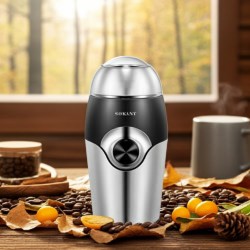 Moulin à Café et Épices - 150 Watt - 50 Gm - Acier Inoxydable