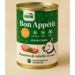 Festin Bon Appétit – pour chien – Bouchées de volaille en sauce – 380g